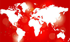 red world card free vector graphic